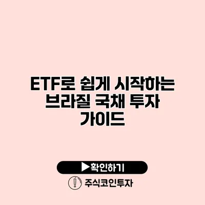 ETF로 쉽게 시작하는 브라질 국채 투자 가이드