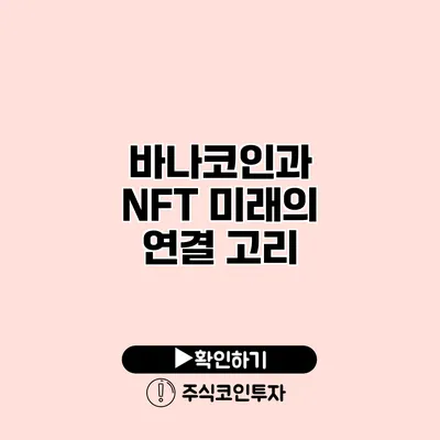 바나코인과 NFT 미래의 연결 고리