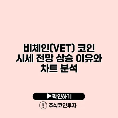 비체인(VET) 코인 시세 전망 상승 이유와 차트 분석