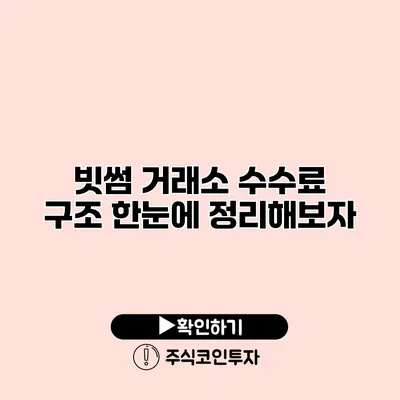 빗썸 거래소 수수료 구조 한눈에 정리해보자