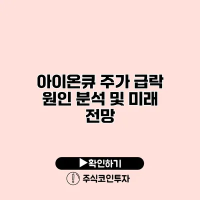 아이온큐 주가 급락 원인 분석 및 미래 전망