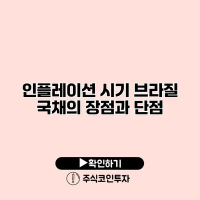 인플레이션 시기 브라질 국채의 장점과 단점